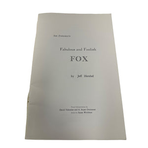 🔍  San Francisco’s Fabulous and Foolish Fox Logan 1961 Book First Edition.