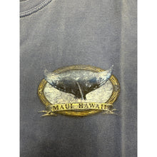 Load image into Gallery viewer, Vintage Whale Distressed T-Shirt Maui Hawaii Blue 90&#39;s Large
