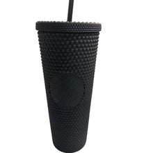 Load image into Gallery viewer, Starbucks Matte Black Studded Tumbler 24oz Cold Cup with Straw Limited Edition

