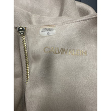 Load image into Gallery viewer, Calvin Klein Dress Size 10 Cream Tan Zip New
