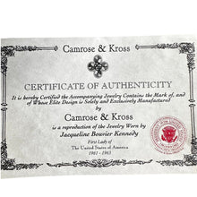Load image into Gallery viewer, Camrose &amp; Kross JBK Jackie Kennedy 56” Faux Pearl Necklace Box COA
