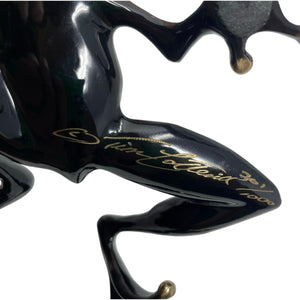 Bronze Frogman Tim Cotterill Frog Sculpture Hand-Painted Signed 301/1000