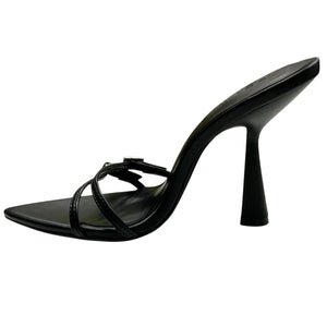 Femme Los Angeles Naxos Slip Heel Black Size 4.5