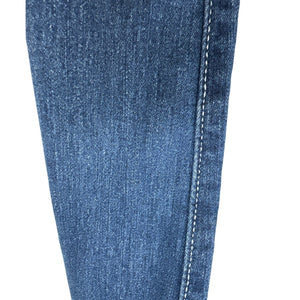 True Religion Halle Mid Rise Super Skinny Jeans Size 29 Purple Accent