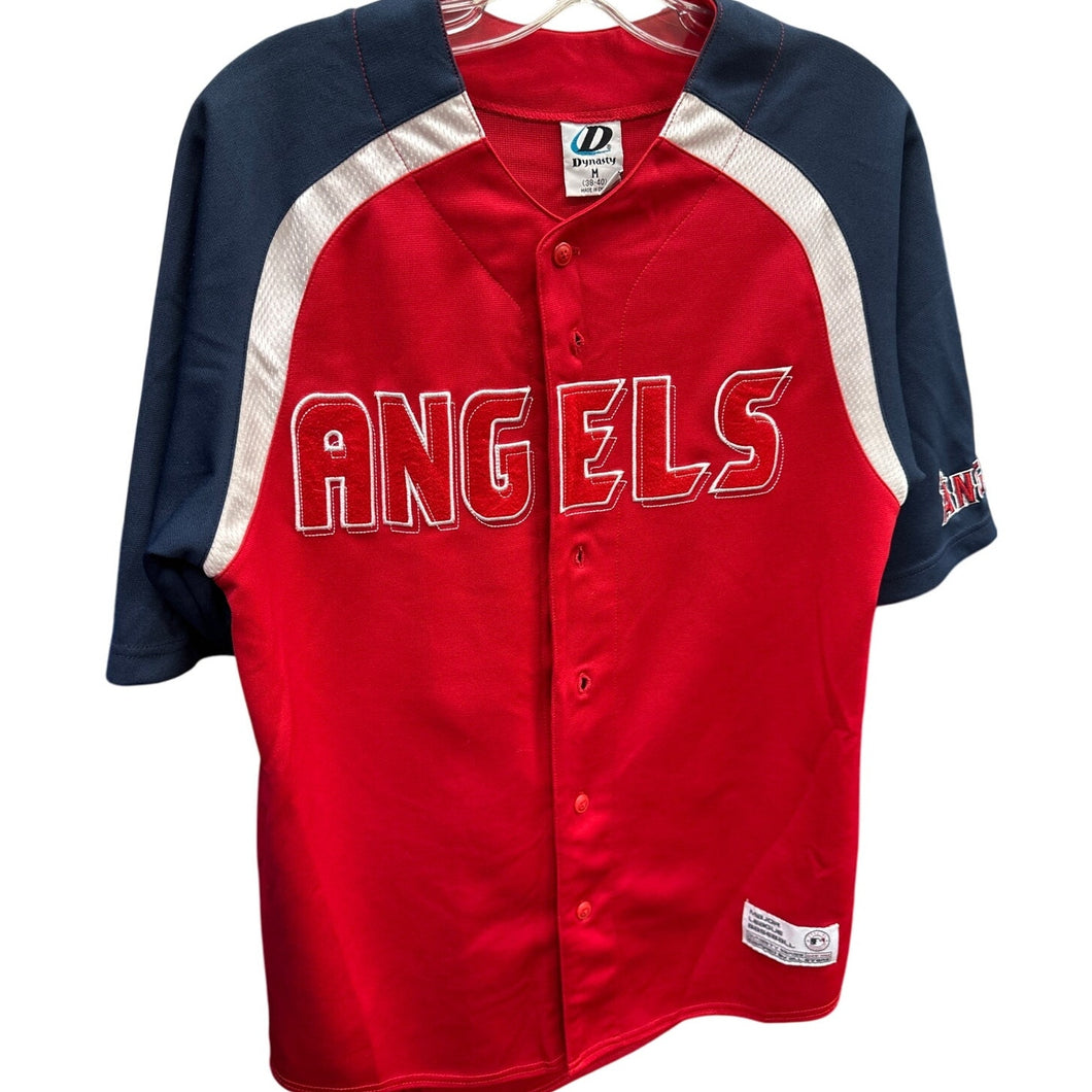 Vintage Dynasty Angels Baseball Jersey Red Patch Size Medium