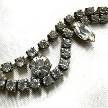 Load image into Gallery viewer, Vintage 1950s Kramer Diamond Look Rhinestone Necklace Earring Set Box
