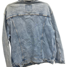 Load image into Gallery viewer, Vintage Y2K Levi’s Trucker Jacket XXL Light Wash Distressed Denim 90s 2000s
