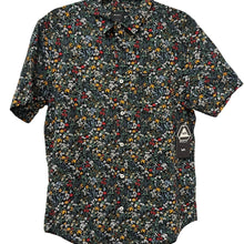 Load image into Gallery viewer, RVCA Botanical Flower Short Sleeve Button Down Small New
