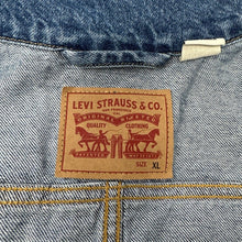 Load image into Gallery viewer, Levis Trucker Jean Jacket XL Vintage Distressed Denim
