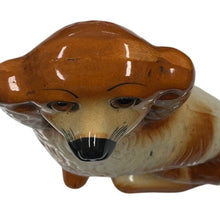 Load image into Gallery viewer, Vintage Brown White Porcelain Spaniel Dog Statue 11” Figurine Staffordshire Style
