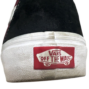 Vans Off the Wall Burgundy Skateboard Suede High Top Shoes 9