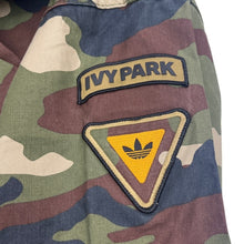 Load image into Gallery viewer, Adidas x Ivy Park Camo Canvas Jacket NWT XL UniteFit Button Utility Coat
