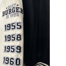 Load image into Gallery viewer, Vintage Steve &amp; Barry’s Hot Rod Café Varsity Bomber Jacket Large
