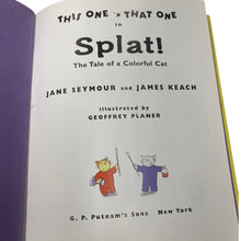 Load image into Gallery viewer, Splat Tale of a Colorful Cat 1998 First Impression HC Dust Jacket Jane Seymour
