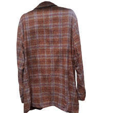 Load image into Gallery viewer, Free People Simply Plaid Blazer NWT Large Pomegranate
