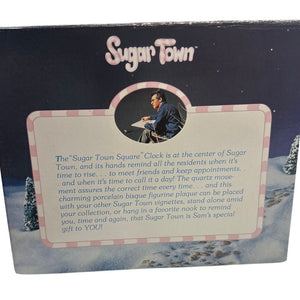 Enesco Precious Moments Collection Sugar Town Square Clock New