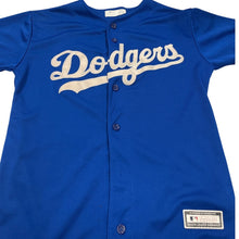 Load image into Gallery viewer, LA Dodgers Corey Seager #5 Youth Jersey Majestic 14/16 Blue MLB
