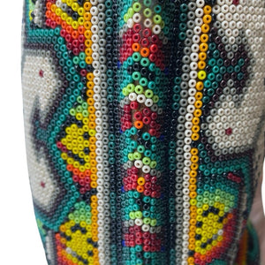 Mexican Huichol Beaded Art Iguana Folk