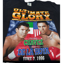 Load image into Gallery viewer, Ultimate Glory Chavez vs Oscar De La Hoya 1996 Signed Large Shirt
