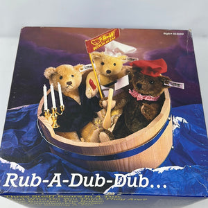 Steiff Rub-A-Dub-Dub Vintage Bear Set in Box #013100, Limited Edition 255 of 2000