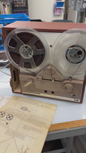 Load and play video in Gallery viewer, Telectro Two Speed Tape Recorder by Emerson Radio Vintage Model MM213
