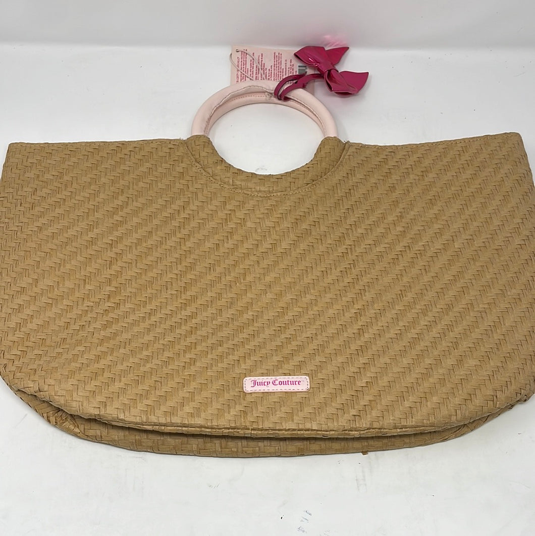 Juicy Couture Bodacious Large straw handbag tote shopping bag